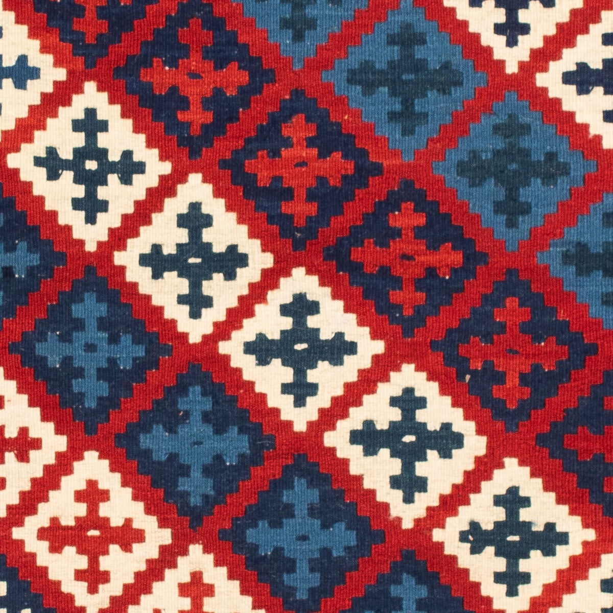 Dywan Kelim - Orientalny kwadratowy  - 105 x 102 cm - wielokolorowy