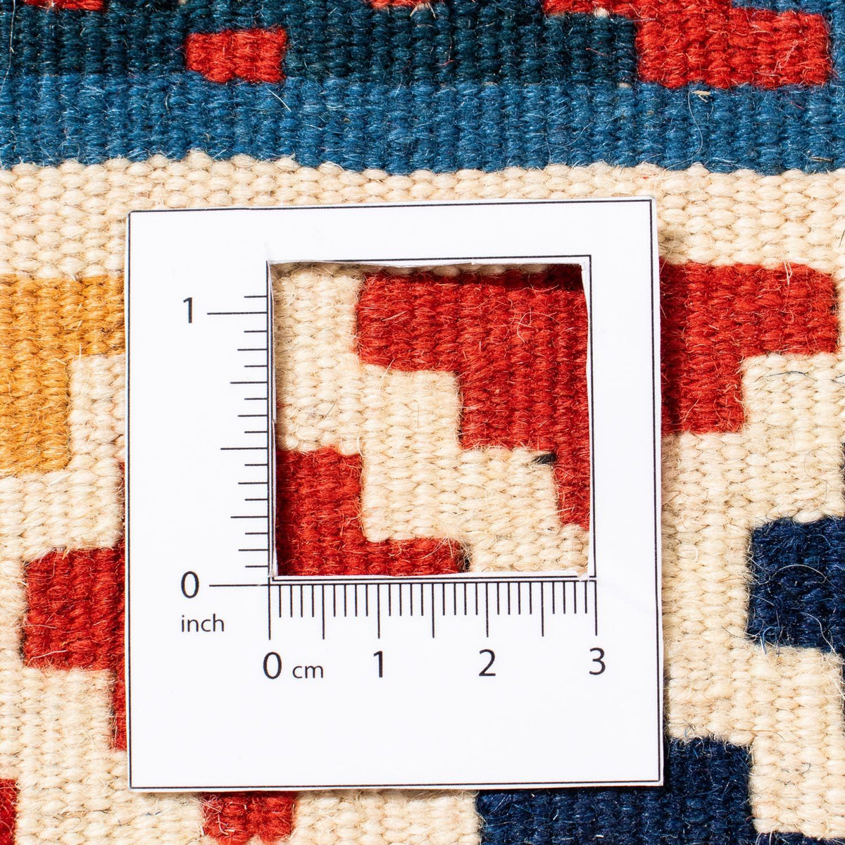 Dywan Kelim - Orientalny kwadratowy  - 105 x 102 cm - wielokolorowy