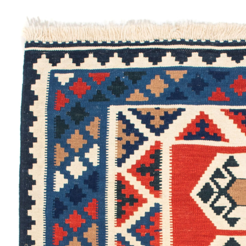 Dywan Kelim - Orientalny kwadratowy  - 103 x 103 cm - wielokolorowy