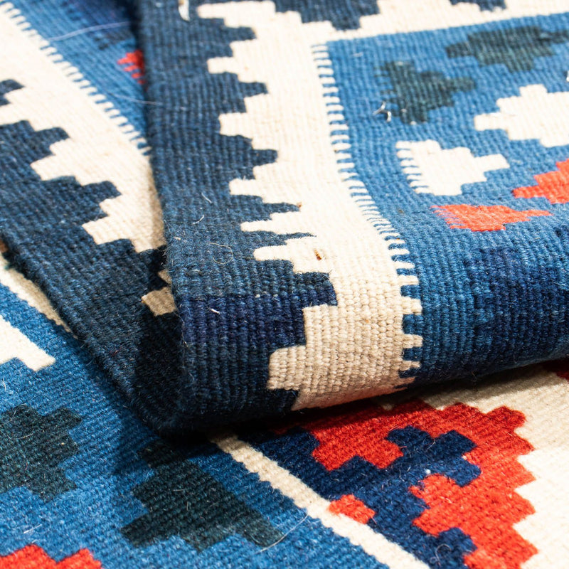 Dywan Kelim - Orientalny kwadratowy  - 103 x 103 cm - wielokolorowy