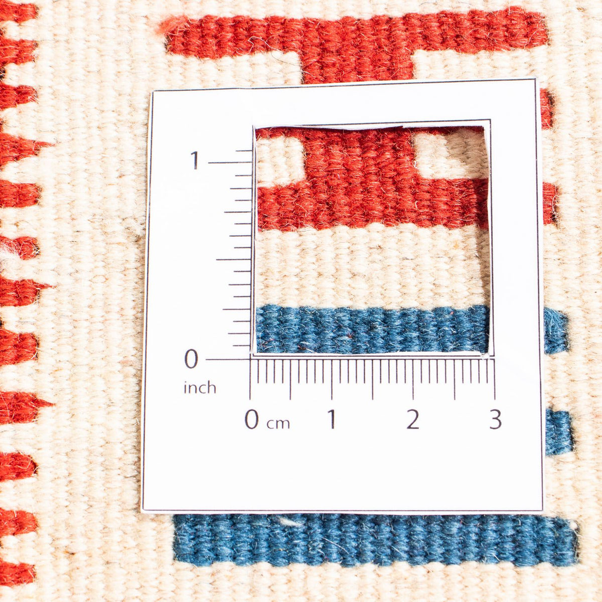 Dywan Kelim - Orientalny kwadratowy  - 106 x 100 cm - wielokolorowy