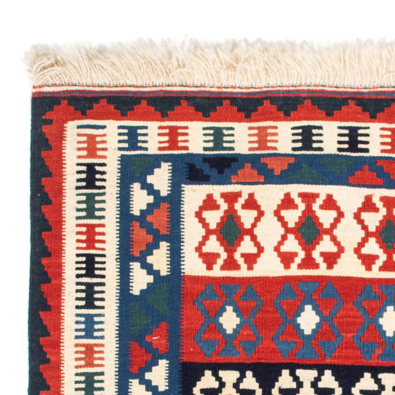 Dywan Kelim - Orientalny kwadratowy  - 110 x 100 cm - niebieski