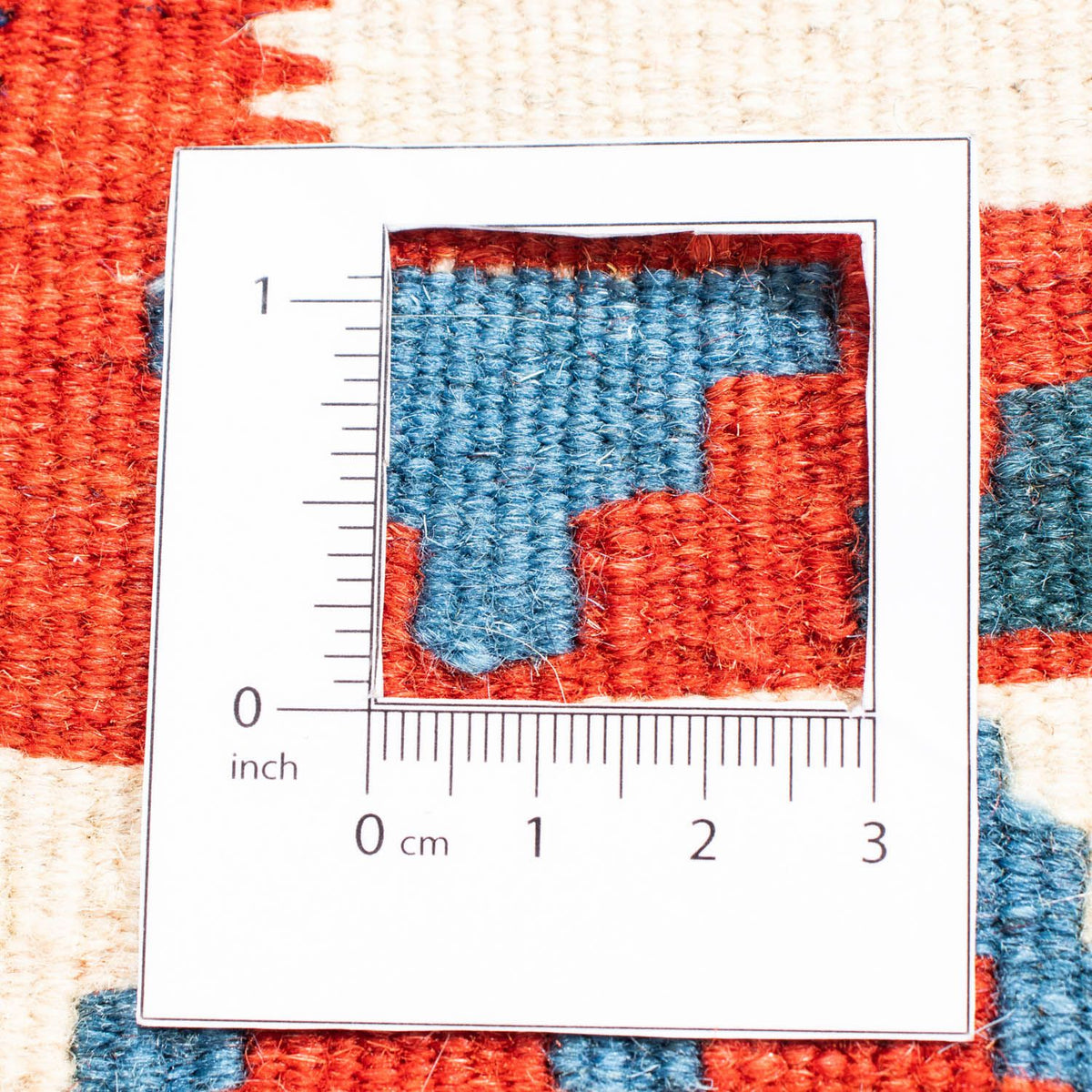 Dywan Kelim - Orientalny kwadratowy  - 104 x 102 cm - beżowy