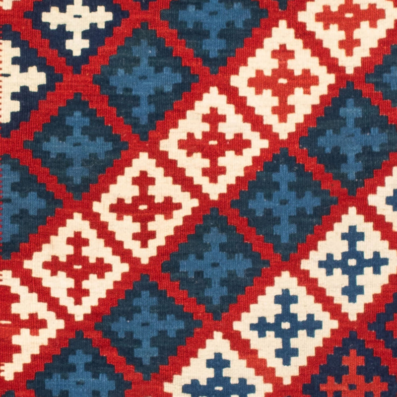 Dywan Kelim - Orientalny kwadratowy  - 105 x 104 cm - wielokolorowy