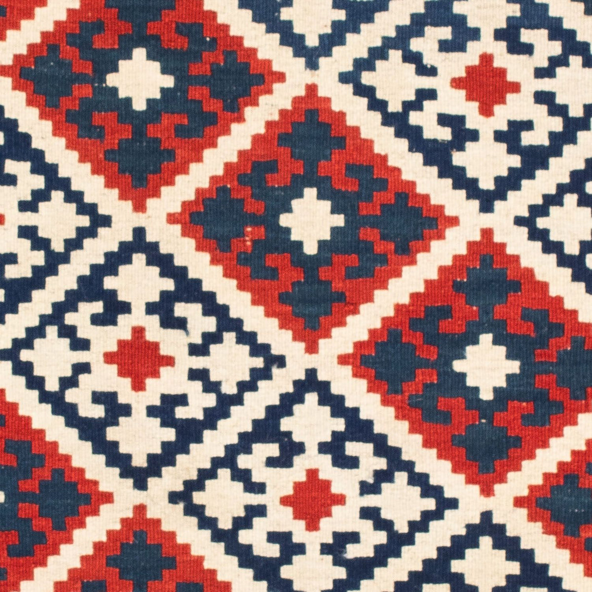 Dywan Kelim - Orientalny kwadratowy  - 103 x 102 cm - beżowy