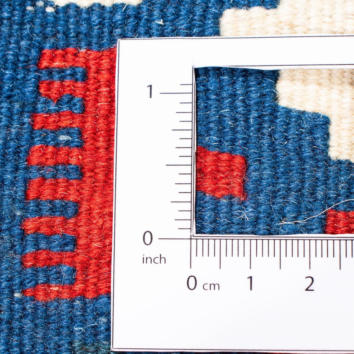 Dywan Kelim - Orientalny kwadratowy  - 104 x 103 cm - ciemnoniebieski