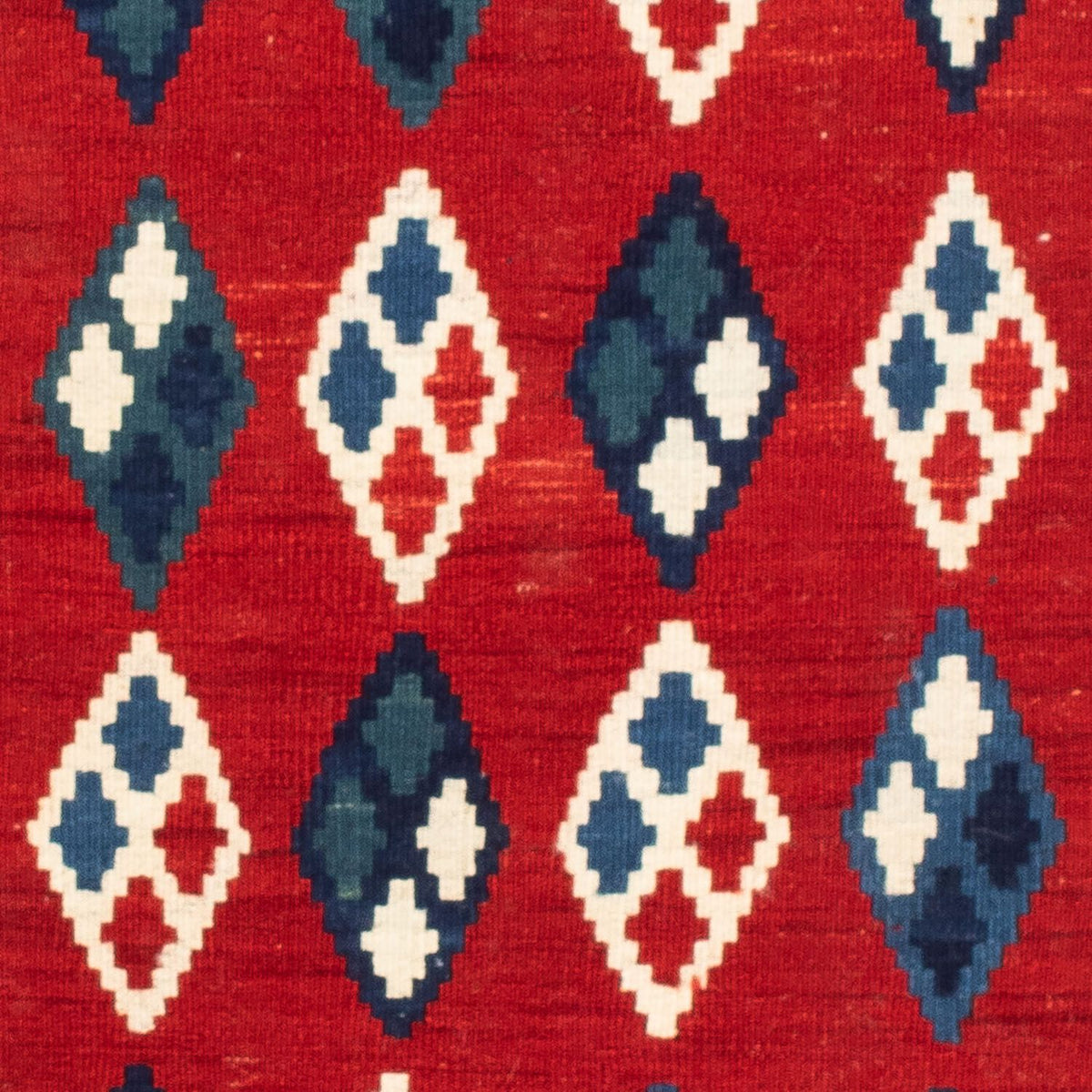 Dywan Kelim - Orientalny kwadratowy  - 104 x 100 cm - ciemnoniebieski