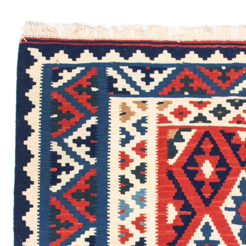 Dywan Kelim - Orientalny kwadratowy  - 102 x 100 cm - niebieski