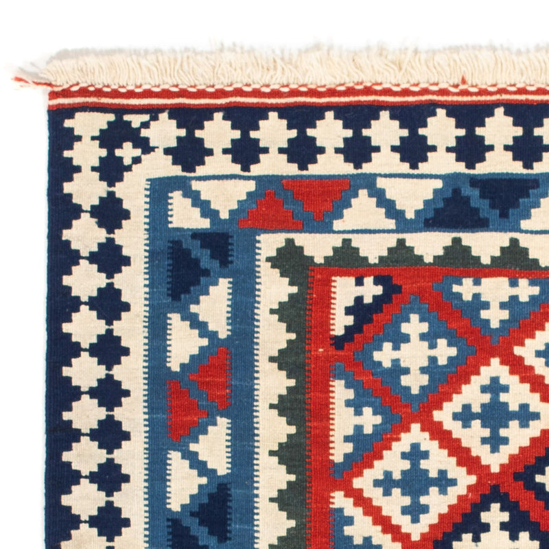 Dywan Kelim - Orientalny kwadratowy  - 100 x 100 cm - niebieski