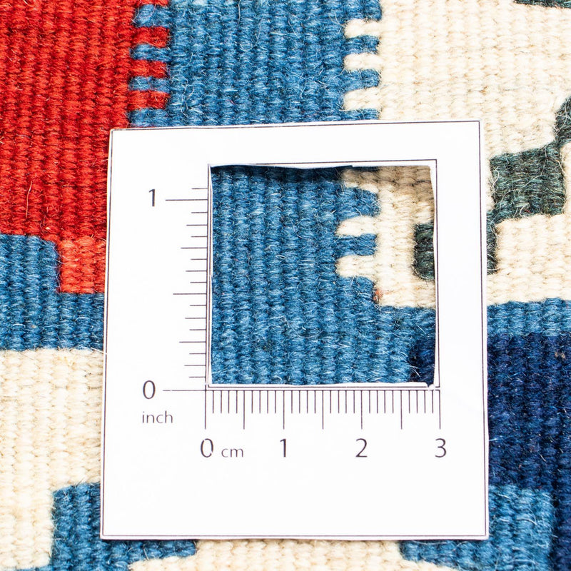 Dywan Kelim - Orientalny kwadratowy  - 100 x 100 cm - niebieski