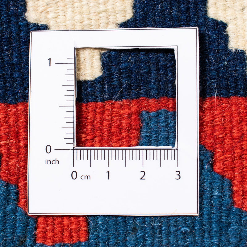 Dywan Kelim - Orientalny kwadratowy  - 100 x 100 cm - czerwony