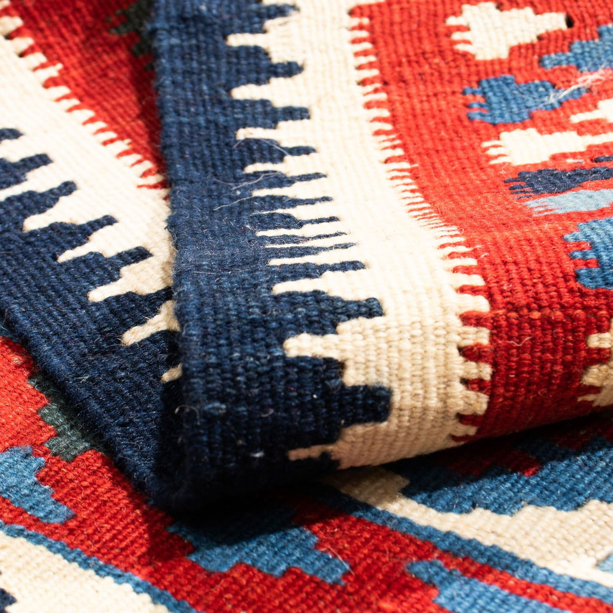 Dywan Kelim - Orientalny kwadratowy  - 104 x 99 cm - wielokolorowy