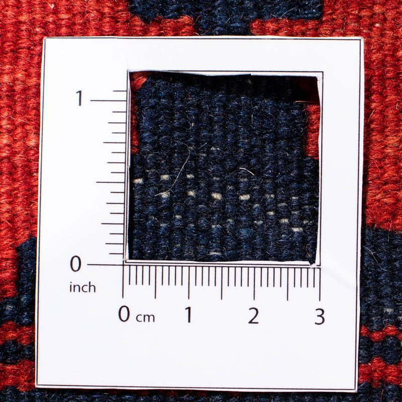 Dywan Kelim - Orientalny kwadratowy  - 110 x 109 cm - czerwony