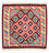 Dywan Kelim - Orientalny kwadratowy  - 106 x 105 cm - czerwony