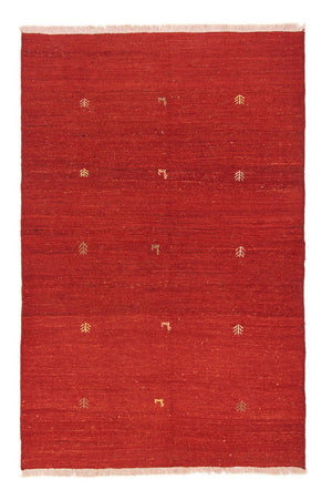 Dywan Gabbeh - perski - 187 x 121 cm - czerwony