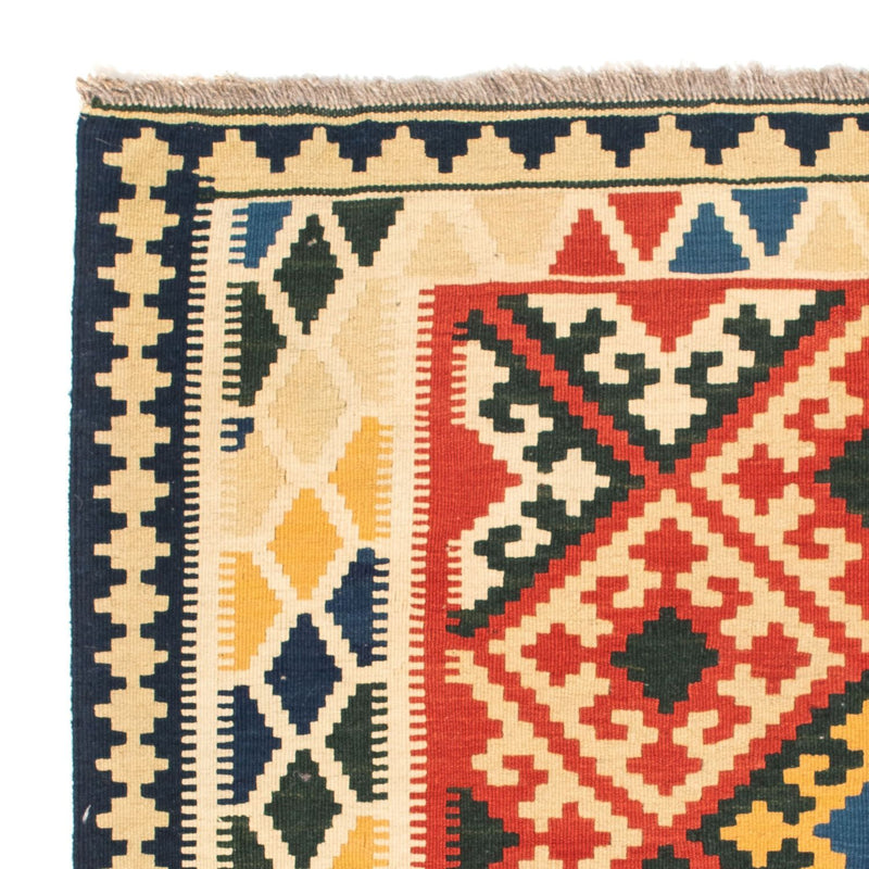 Dywan Kelim - Orientalny kwadratowy  - 103 x 101 cm - beżowy