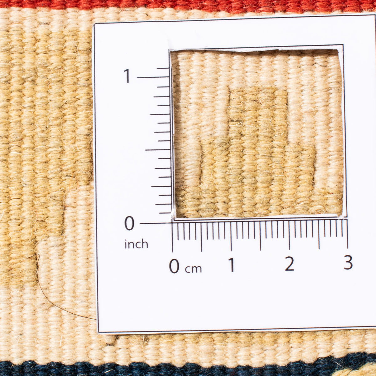 Dywan Kelim - Orientalny kwadratowy  - 103 x 101 cm - beżowy