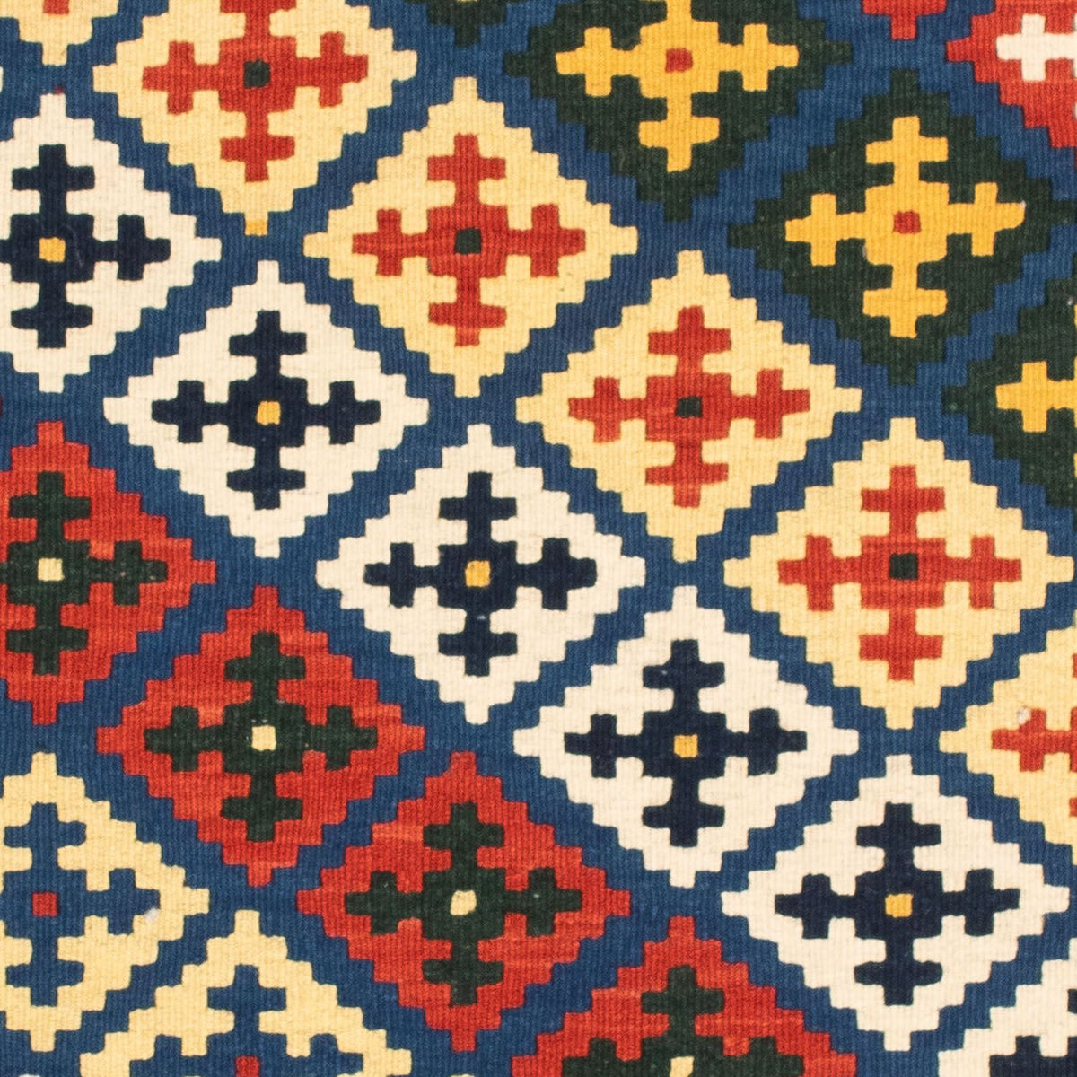 Dywan Kelim - Orientalny kwadratowy  - 101 x 101 cm - beżowy