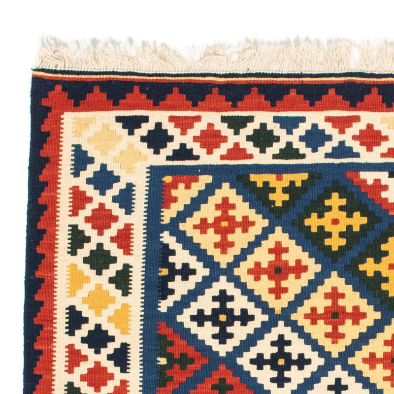 Dywan Kelim - Orientalny kwadratowy  - 101 x 101 cm - beżowy