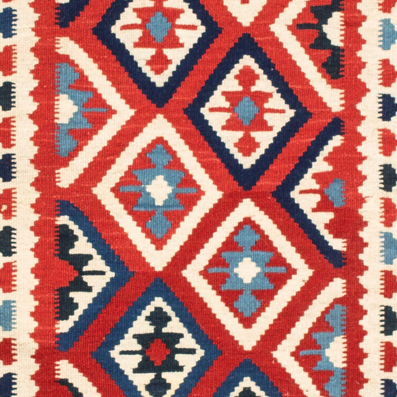 Dywan Kelim - Orientalny kwadratowy  - 104 x 103 cm - beżowy