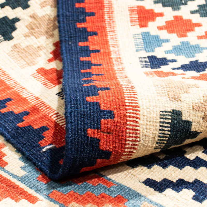 Dywan Kelim - Orientalny kwadratowy  - 105 x 100 cm - beżowy