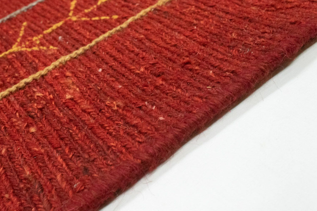 Dywan Gabbeh - perski - 167 x 111 cm - czerwony