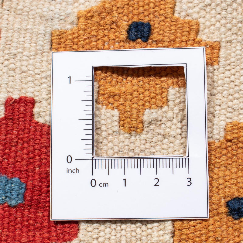 Biegacz Dywan Kelim - Orientalny - 297 x 149 cm - ciemna czerwień