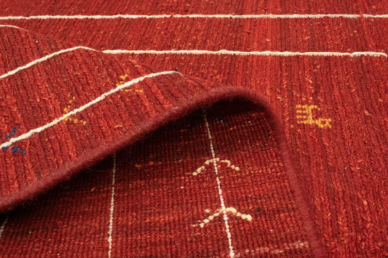 Dywan Gabbeh - perski - 173 x 114 cm - czerwony