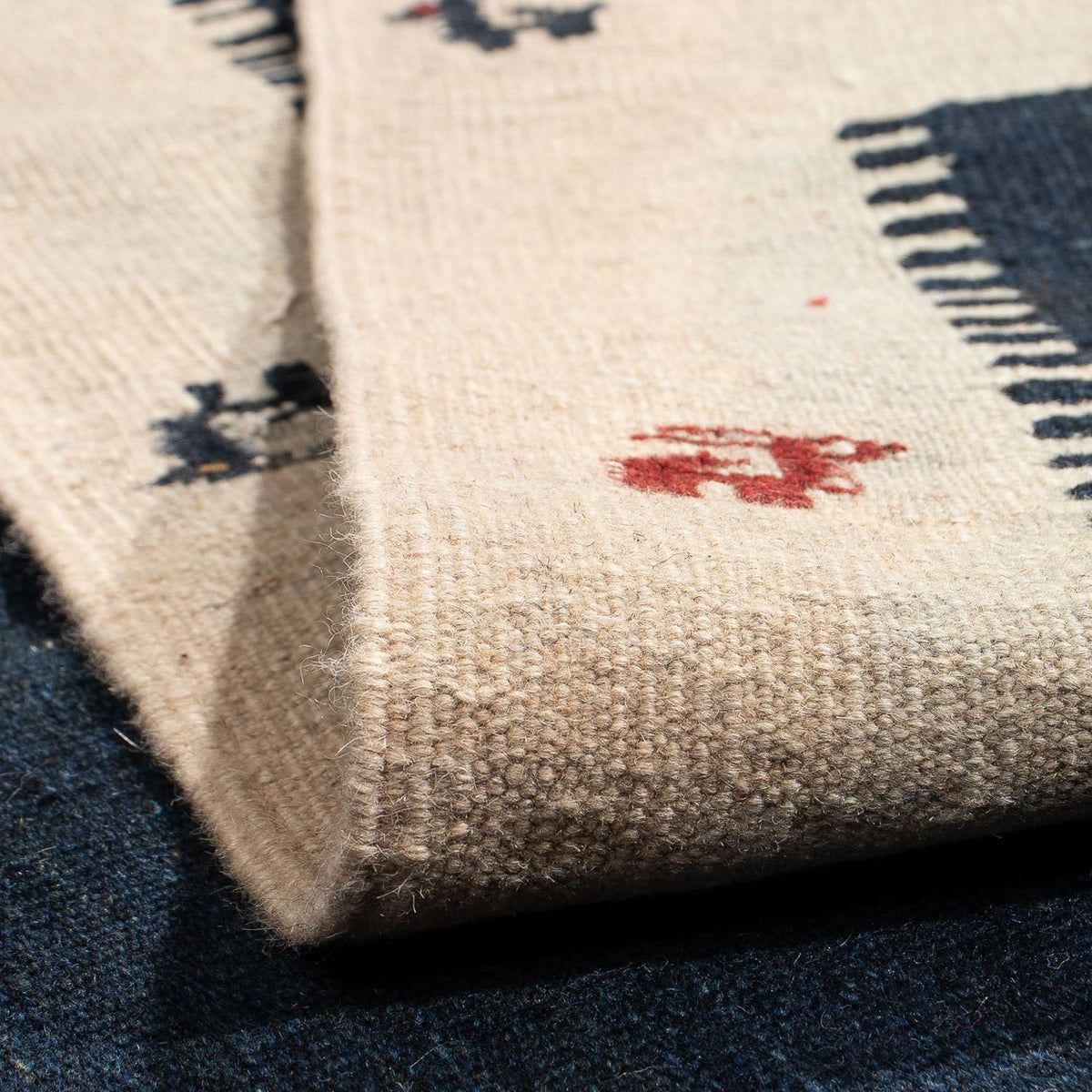 Dywan Kelim - Orientalny - 200 x 152 cm - ciemnoniebieski