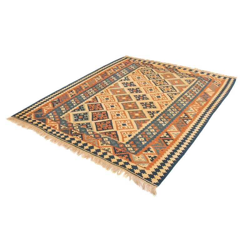 Dywan Kelim - Orientalny - 185 x 152 cm - jasnobrązowy