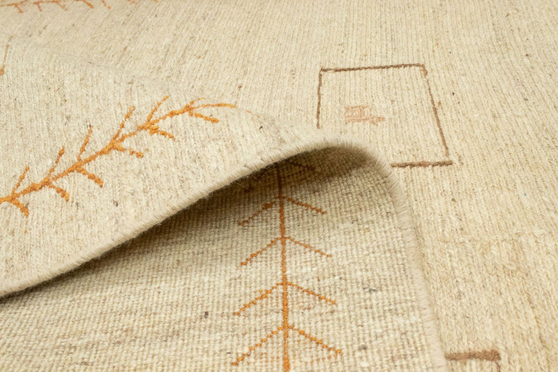 Dywan Gabbeh - perski - 188 x 139 cm - beżowy