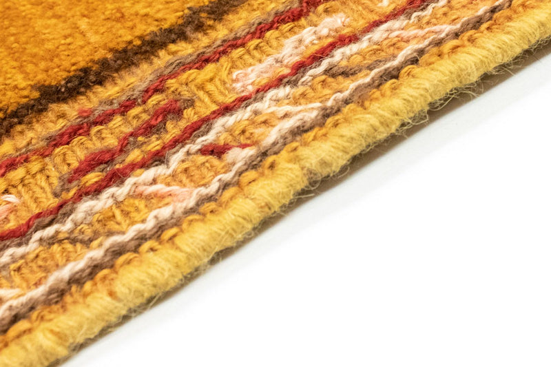 Dywan Gabbeh - perski - 173 x 116 cm - złoto