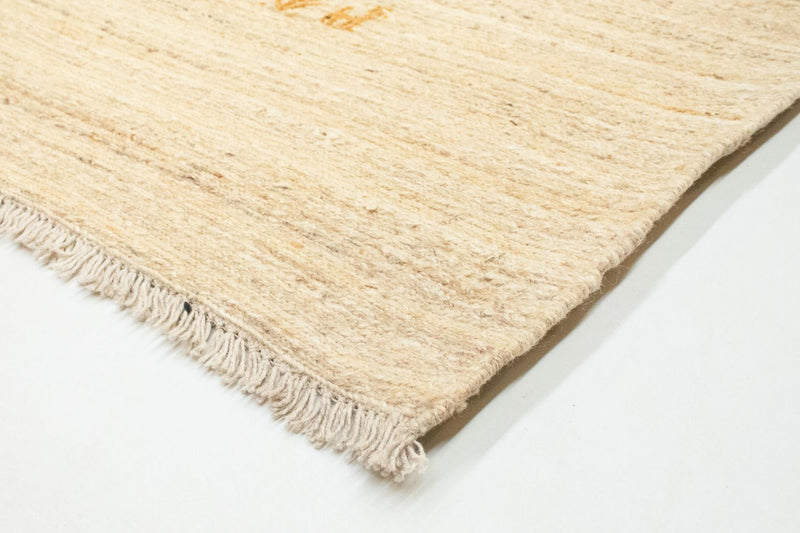 Dywan Gabbeh - perski - 192 x 156 cm - beżowy