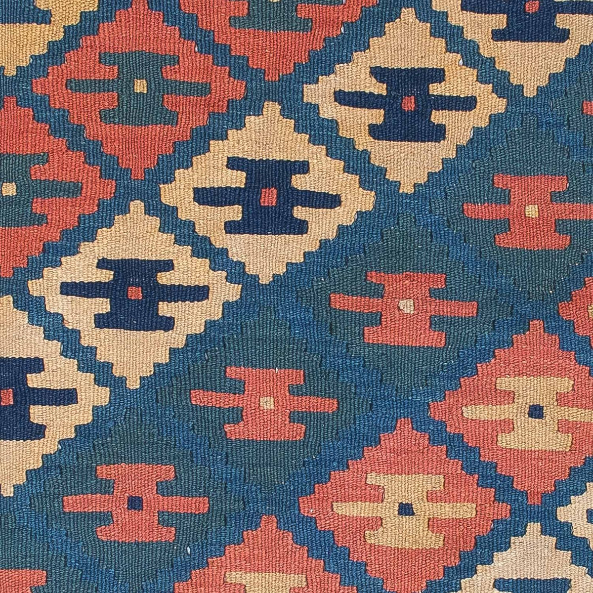 Dywan Kelim - Orientalny - 170 x 128 cm - wielokolorowy