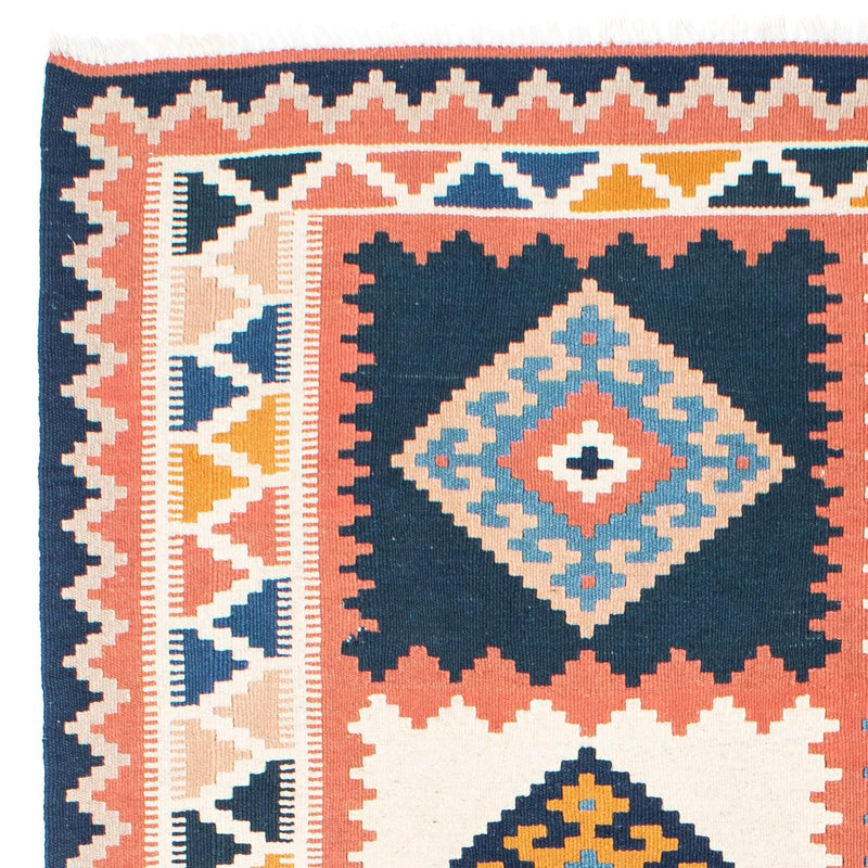 Dywan Kelim - Orientalny - 200 x 159 cm - niebieski