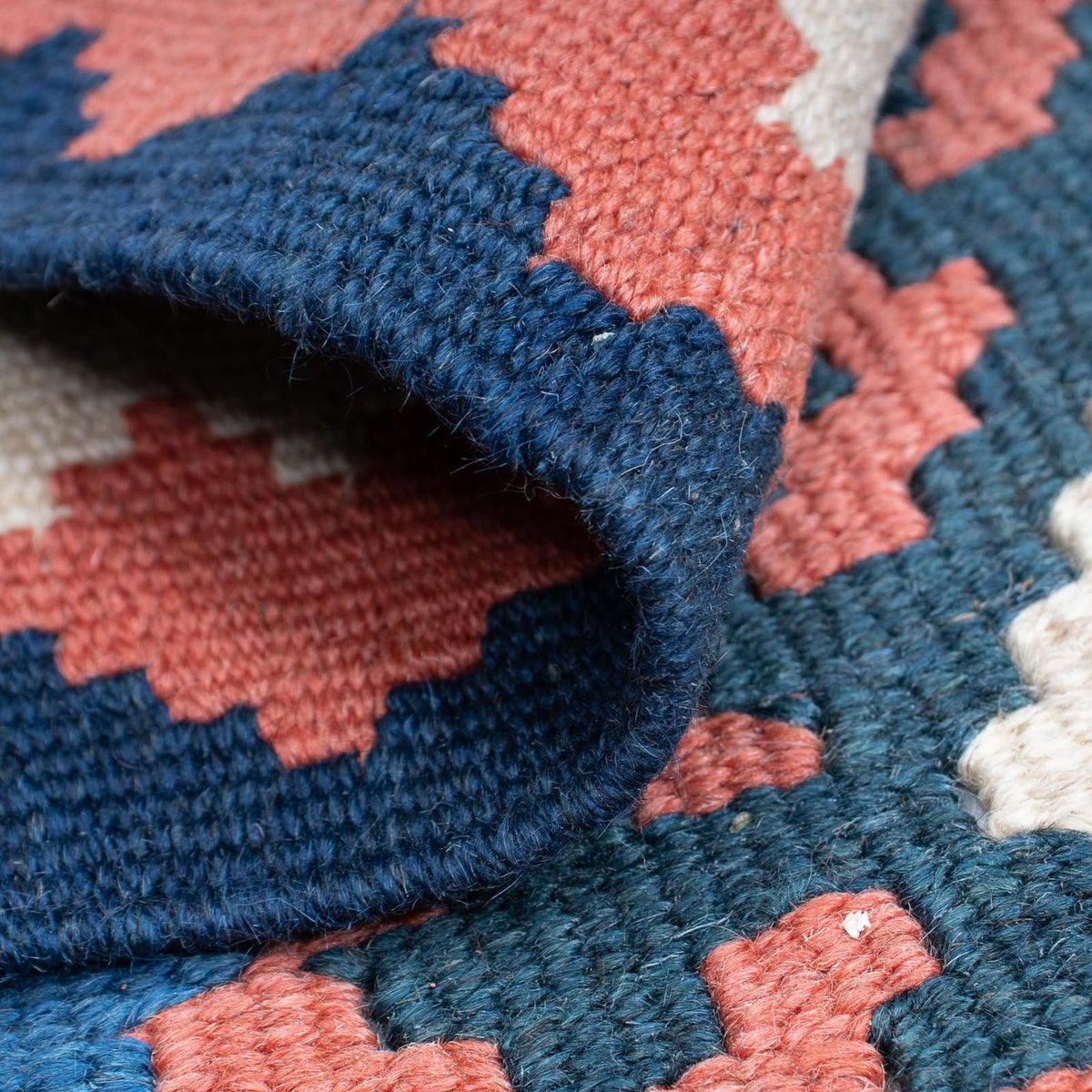 Dywan Kelim - Orientalny - 172 x 115 cm - niebieski