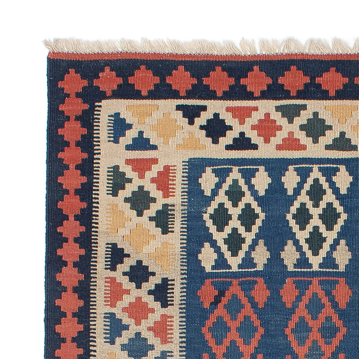 Dywan Kelim - Orientalny - 180 x 114 cm - niebieski