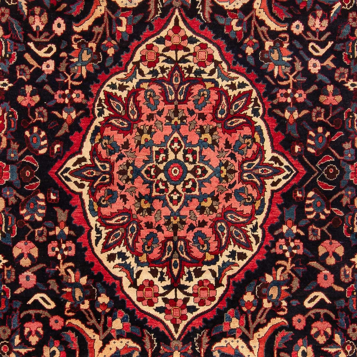 Perski dywan - Nomadyczny - 374 x 267 cm - ciemnoniebieski