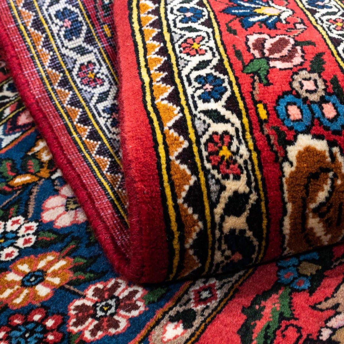 Perski dywan - Nomadyczny - 158 x 112 cm - ciemna czerwień