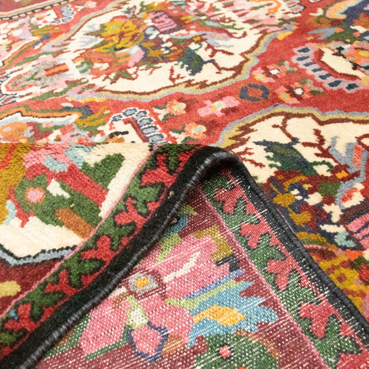 Perski dywan - Nomadyczny - 197 x 136 cm - ciemna czerwień