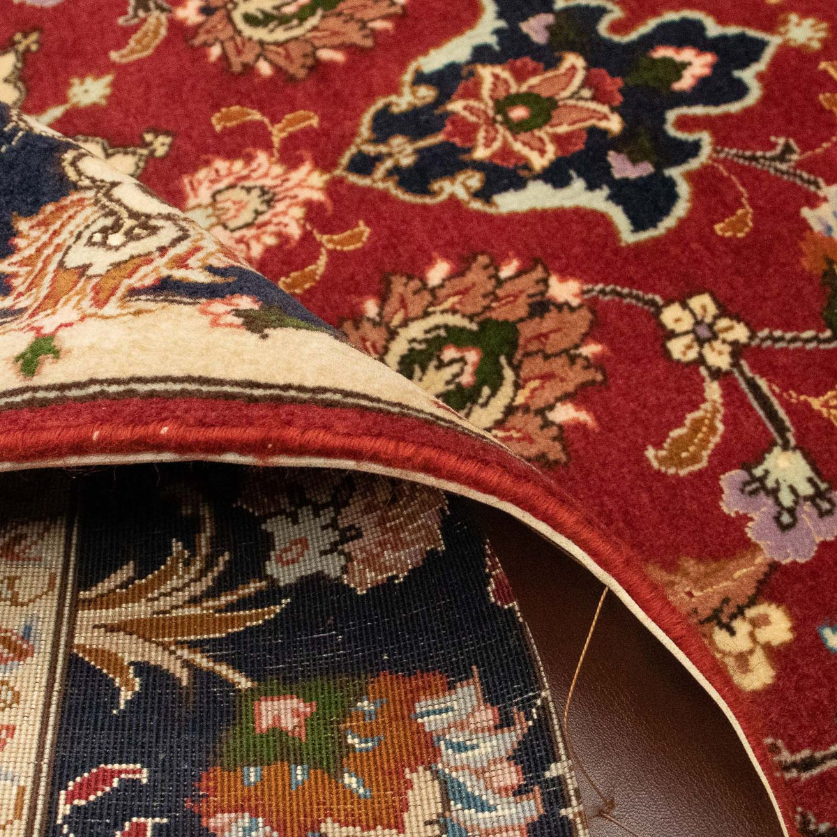 Dywan perski - Tabriz - Królewski - 150 x 101 cm - ciemna czerwień