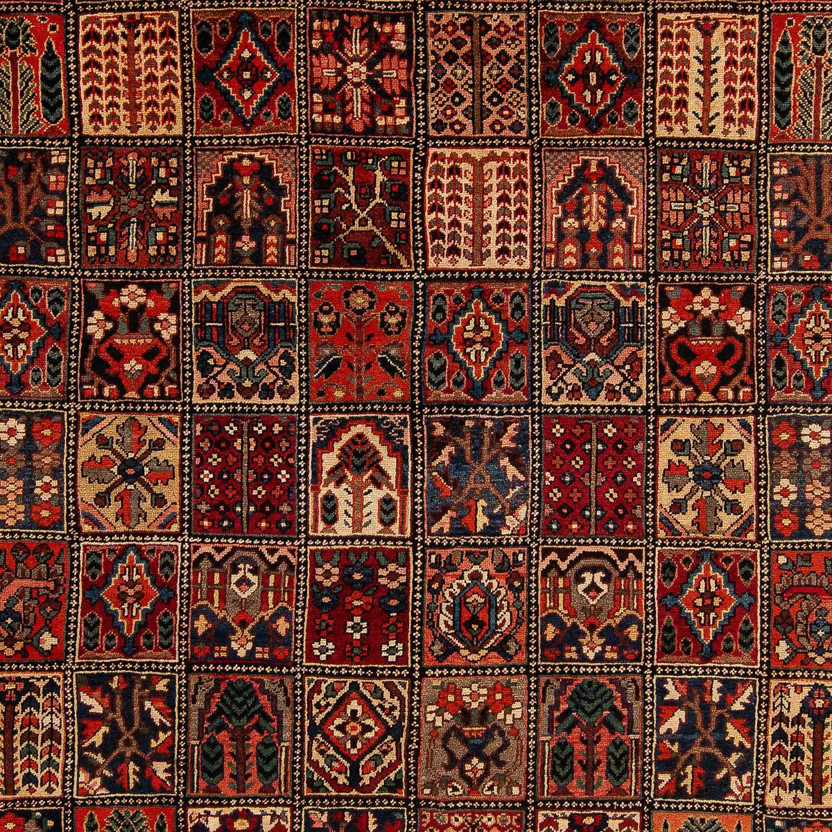 Perski dywan - Nomadyczny - 351 x 302 cm - ciemna czerwień