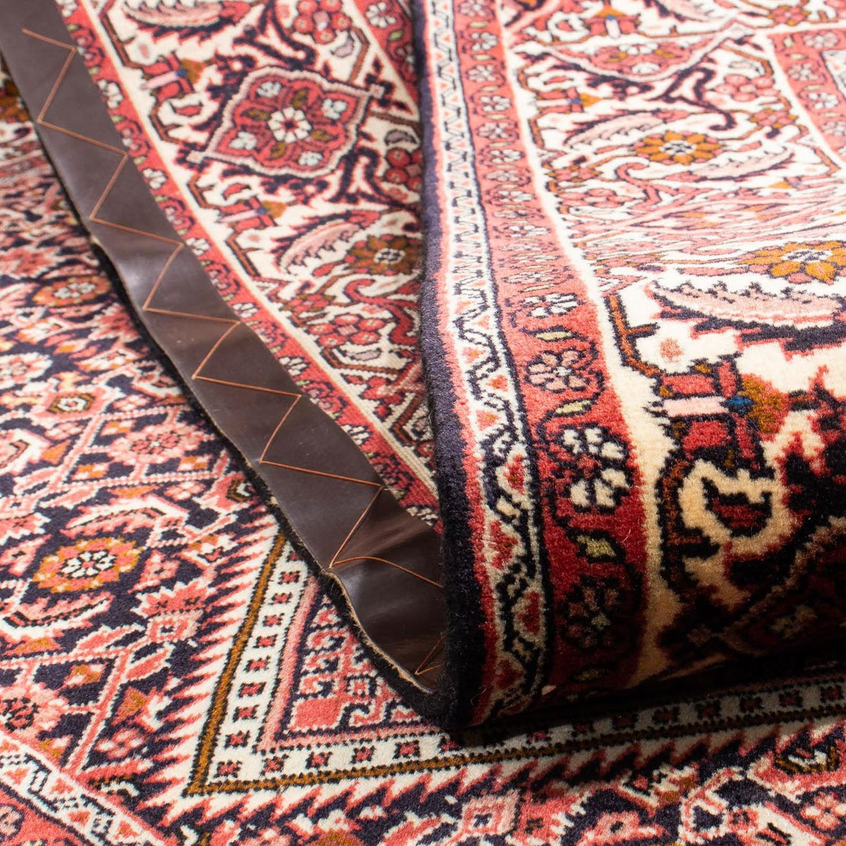 Dywan perski - Bijar - 243 x 167 cm - ciemna czerwień