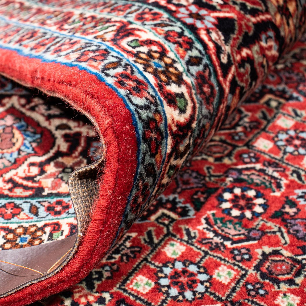 Dywan perski - Bijar - 237 x 173 cm - ciemna czerwień