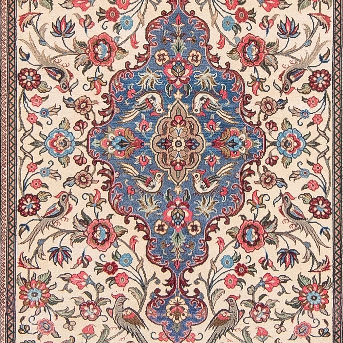 Biegacz Dywan perski - Tabriz - 143 x 105 cm - beżowy