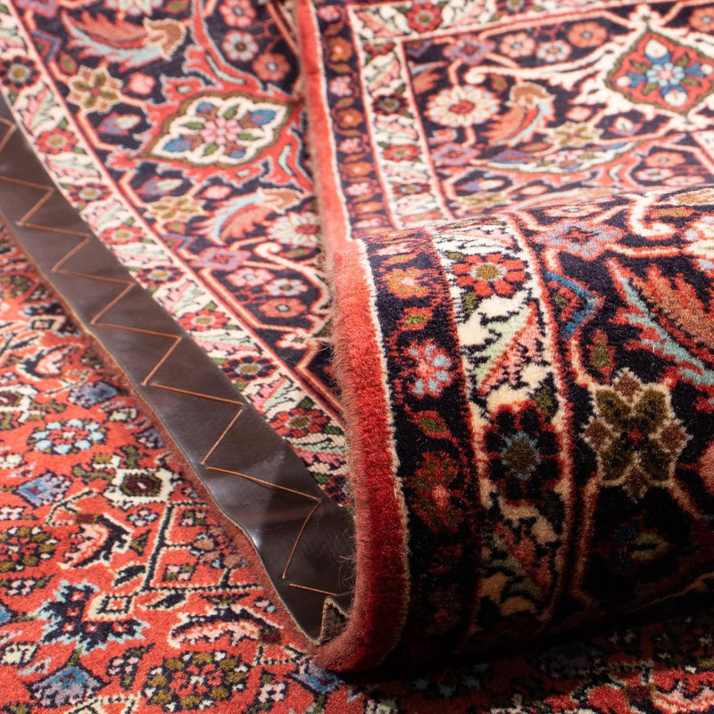 Dywan perski - Bijar - 284 x 200 cm - ciemna czerwień