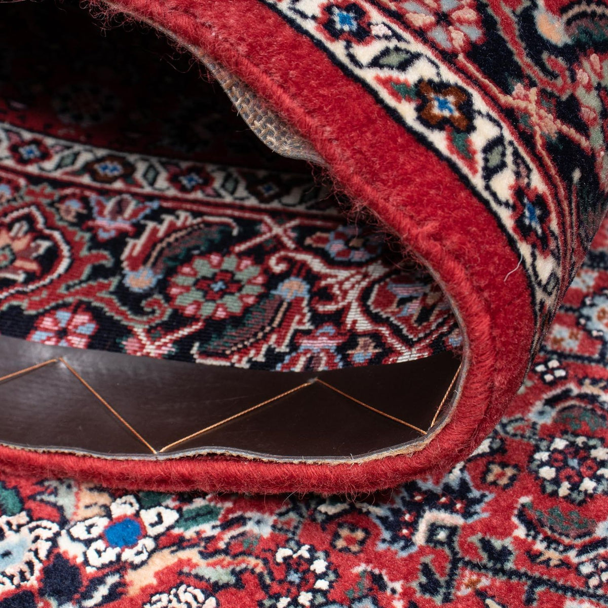 Biegacz Dywan perski - Bijar - 194 x 100 cm - ciemna czerwień