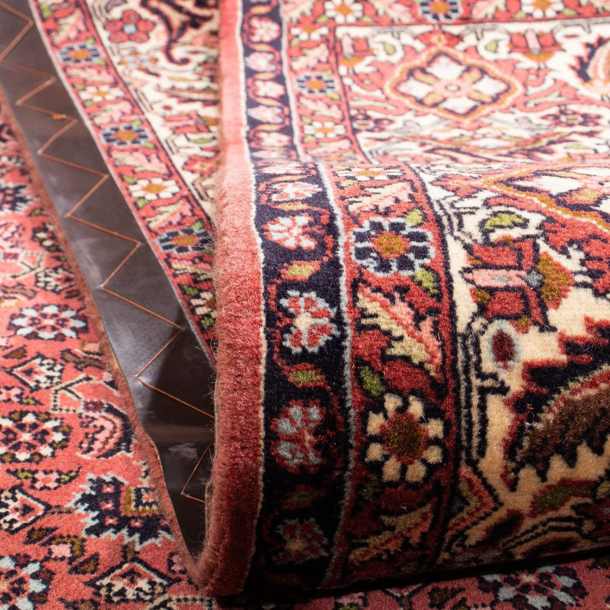 Dywan perski - Bijar - 292 x 203 cm - ciemna czerwień