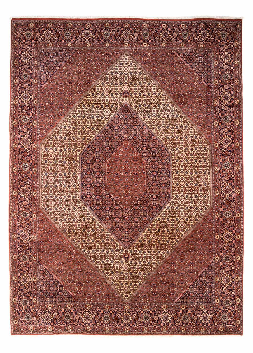 Perski dywan - Bijar - Royal - 340 x 254 cm - czerwony