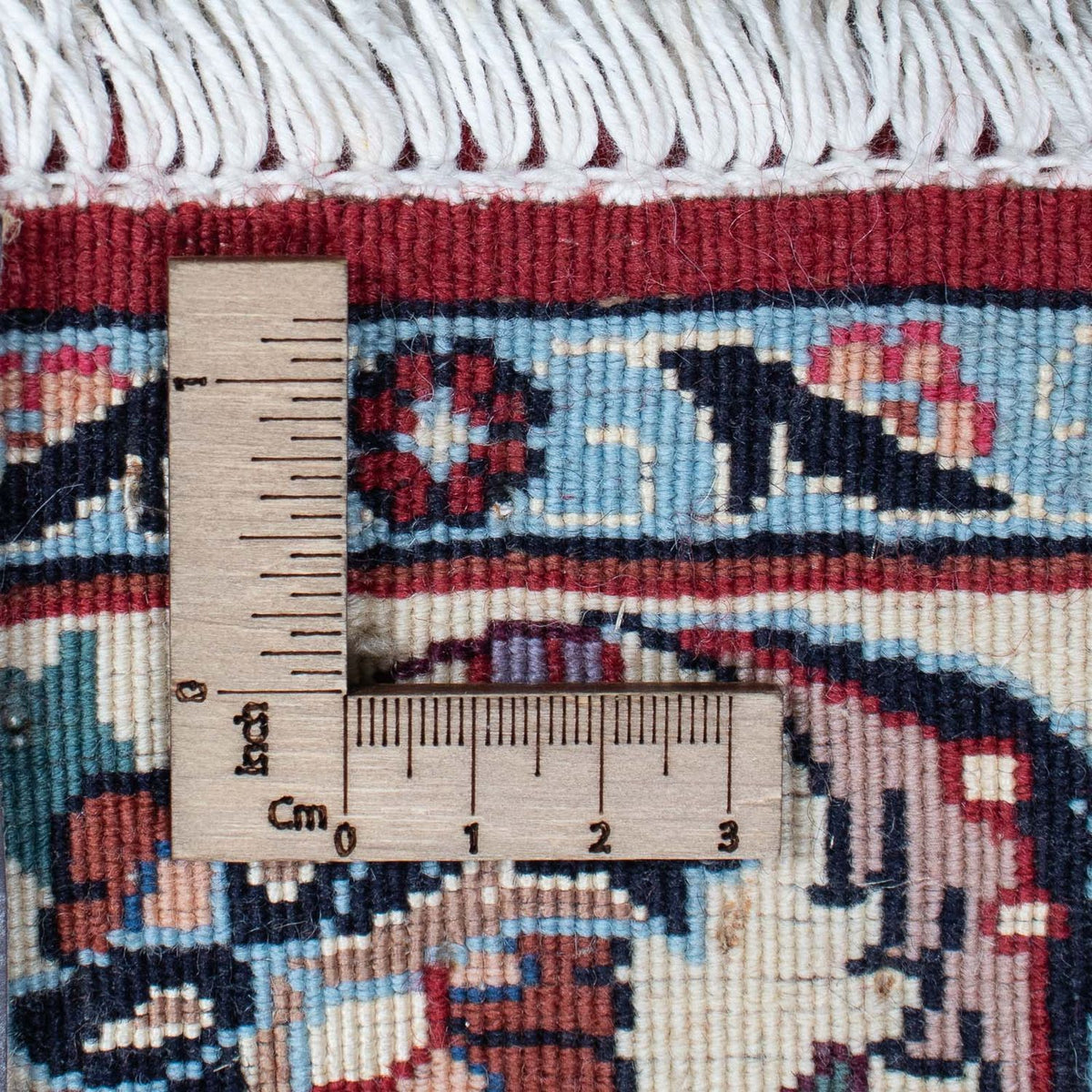 Biegacz Dywan perski - Bijar - 334 x 77 cm - ciemna czerwień